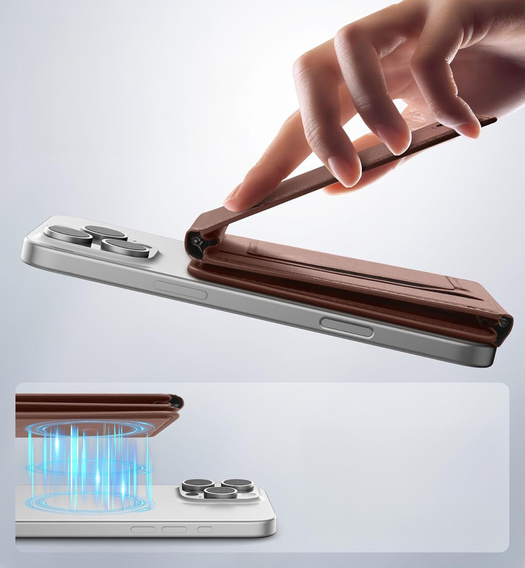 Magnetyczny portfel z podstawką i funkcją NFC SURITCH do iPhone 16 Pro