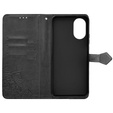Etui z klapką do Oppo A38 4G / Oppo A18 4G, Mandala, czarne