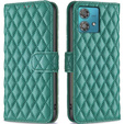 Etui z klapką do Motorola Edge 40 Neo, Wallet, BINFEN COLOR, zielone