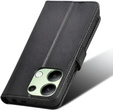 Etui do Xiaomi Redmi Note 13 4G, Smart Magnet, Czarne + Szkło 9H