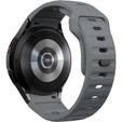 Pasek Silikonowy do Samsung Galaxy Watch 4/5/6, Ciemny Szary