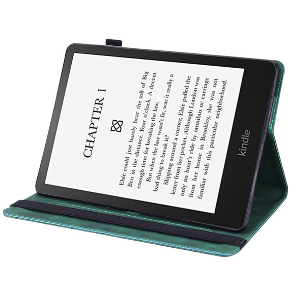 Etui do Amazon Kindle Paperwhite 5 (2021), Imprinted Flower, Zielone