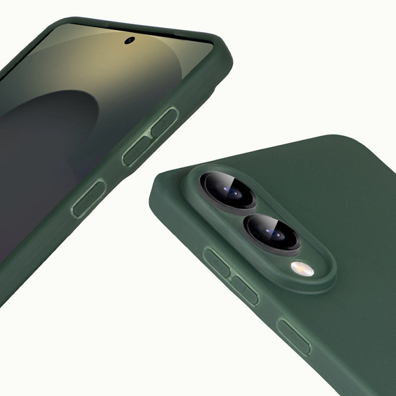 Etui Matt TPU do Samsung Galaxy S25 Edge, pokrowiec ochronny – zielony