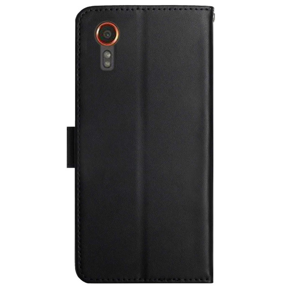 Etui z klapką do Samsung Galaxy Xcover 7, Split Leather, czarne