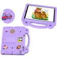 Etui do iPad 9.7" 2018/2017 (6/5 gen.) / Pro 9.7" 2016, Cute Patterns, z podstawką, Fioletowe