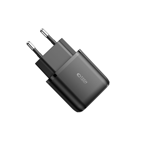 Tech-Protect C20W QC3.0 Uniwersalna Ładowarka Sieciowa USB-A USB-C, Black