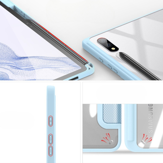 Etui do Samsung Galaxy Tab S9+, Dux Ducis TOBY, niebieskie