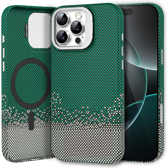 Etui do iPhone 16 Pro Max, Frame Kickstand, do MagSafe, Sand Green