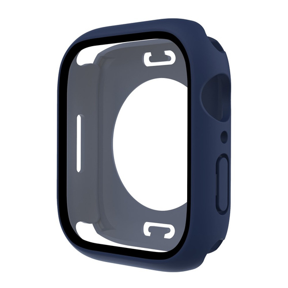 2w1 Etui + Szkło Hartowane do Apple Watch 7/8/9 45MM, Granatowe