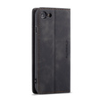 Etui CASEME do iPhone 7/8/SE 2020/SE 2022, Leather Wallet Case, czarne