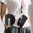 Etui Ringke do iPhone 16 Pro Max, Silicone MagSafe, czarne + Szkło Hartowane 9H