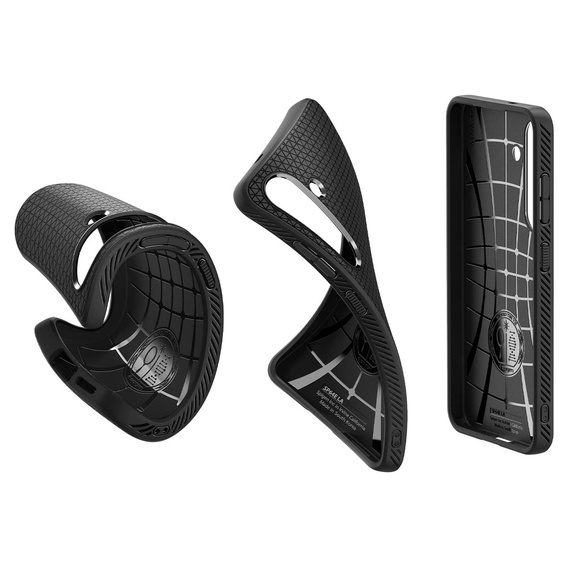 Etui Spigen do Samsung Galaxy S25+ Plus, Liquid Air, czarne + Szkło Hartowane 9H