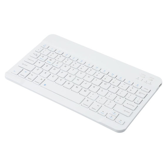 Mini klawiatura bezprzewodowa Bluetooth do tabletu, biała