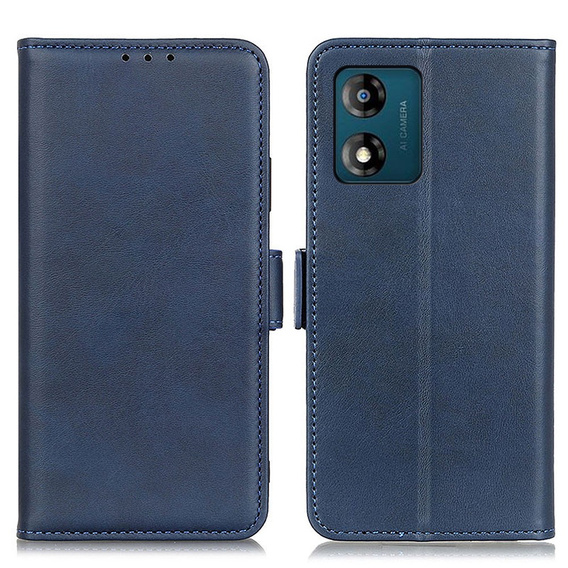 Etui z klapką do Motorola Moto E13, Wallet, niebieskie