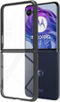 Etui do Motorola Razr 50 Ultra, Fusion Hybrid, przezroczyste / czarne