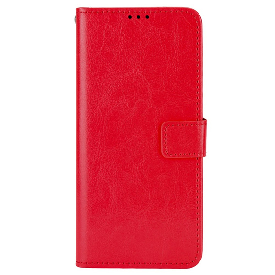 Etui z klapką do Xiaomi Redmi A1 4G / A2 4G, Crazy Horse Wallet, czerwone