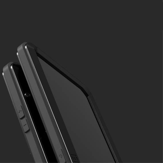 Etui Love Mei do iPhone 13 Pro, pancerne ze szkłem, czarne