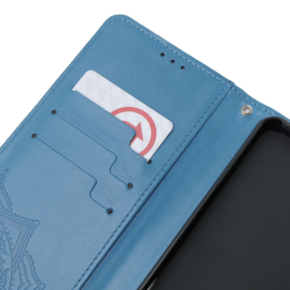 Etui z klapką do Oppo A38 4G / Oppo A18 4G, Mandala, niebieskie