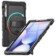 Wytrzymałe etui z paskiem na ramię do Samsung Galaxy Tab S10 FE+ (SM‑X620/X626B) - czarne