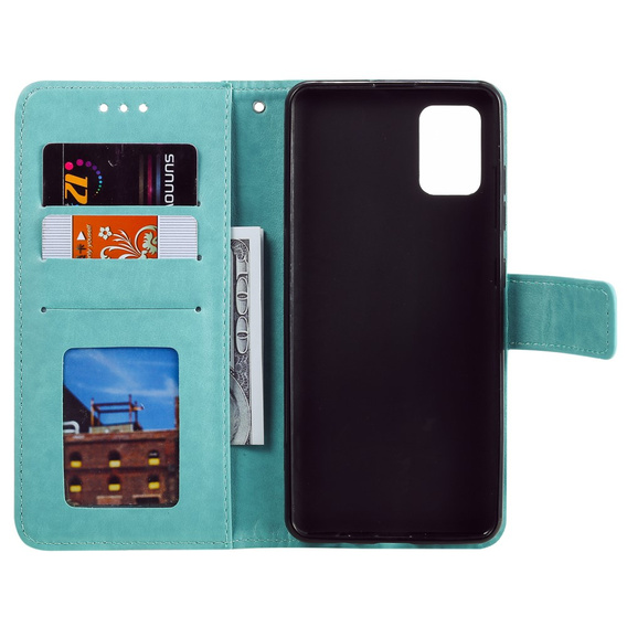 Etui z klapką do Oppo Reno6 5G, Mandala, zielone