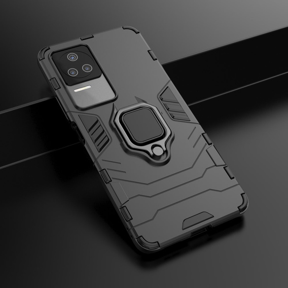 Etui do Xiaomi Poco F4 5G, Kickstand Ring, czarne