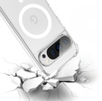 Etui do Google Pixel 9 / 9 Pro, ERBORD Dropproof MagSafe, przezroczyste + Szkło hartowane