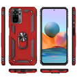 Etui pancerne do Xiaomi Redmi Note 10 / 10S, Nox Case Ring, czerwone