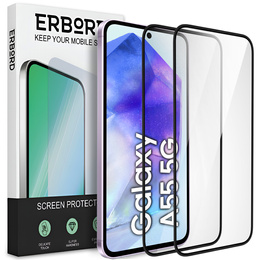 2x Szkło Hybrydowe Ceramic ERBORD do Samsung Galaxy A55 5G – elastyczna ochrona ekranu