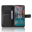 Etui z klapką do Nokia C12 4G, Wallet Smart Magnet, czarne