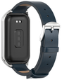 Pasek Skórzany do Xiaomi Redmi Smart Band 2 / Xiaomi Smart Mi Band 8 Active, Niebieski
