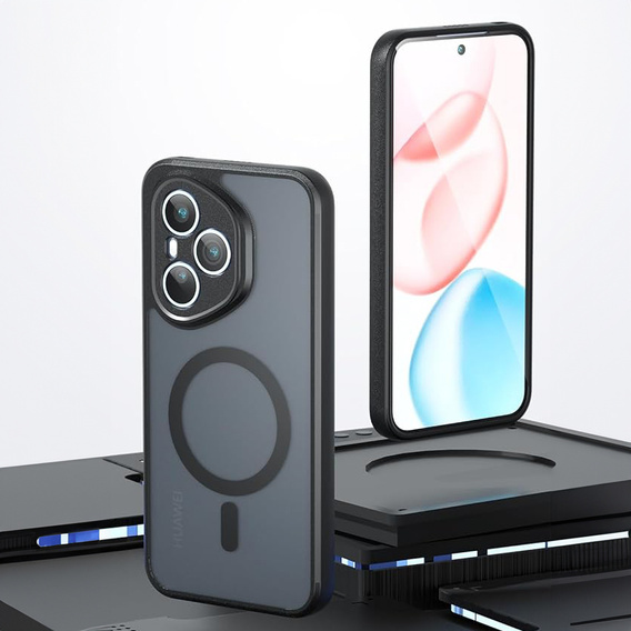 Etui do Honor 400 Pro 5G, do MagSafe, ERBORD Matt Case, czarny