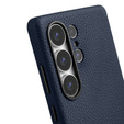 Etui MELKCO do Samsung Galaxy S25 Ultra, skórzane, granatowe