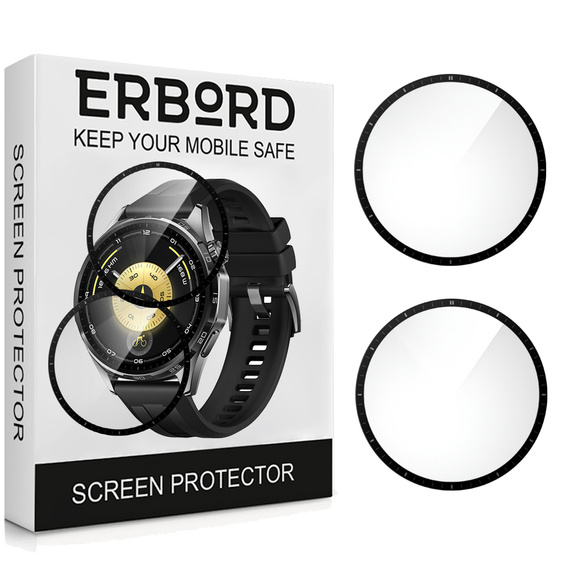 2x Szkło Hybrydowe ERBORD do Huawei Watch GT 6 46mm