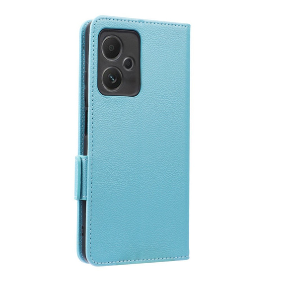Etui z klapką do Xiaomi Redmi Note 12 5G / POCO X5 5G, Wallet Litchi Magnet, niebieskie