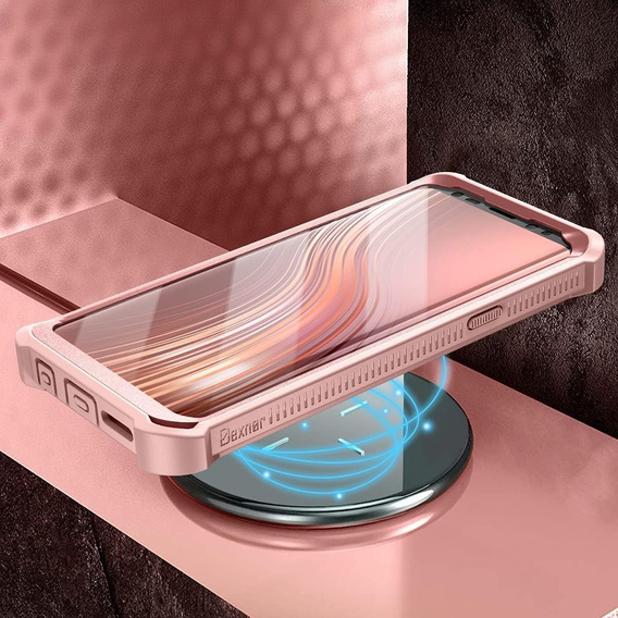 Etui pancerne do Samsung Galaxy S9, Dexnor Full Body, różowe