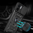 Etui pancerne do Xiaomi Redmi A1 4G / A2 4G, CamShield Slide, czarne