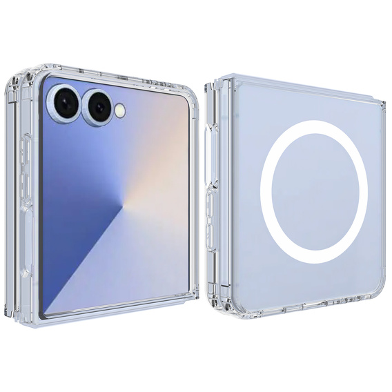 Przezroczyste etui z MagSafe do Samsung Galaxy Z Flip7 5G