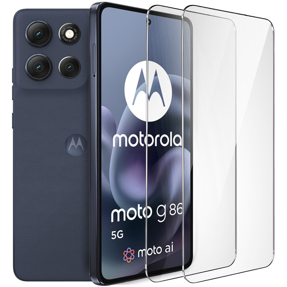 2x Szkło Hartowane ERBORD 9H Hard Glass do Motorola Moto G86 5G – codzienna ochrona w eleganckim wydaniu