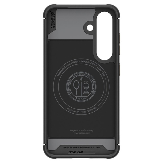 Etui Spigen do Samsung Galaxy S25, Core Armor MagSafe, czarne + Szkło Hartowane 9H