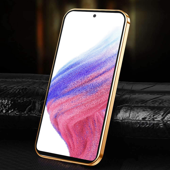 Etui do Samsung Galaxy A53 5G, Cowhide Leather, różowe