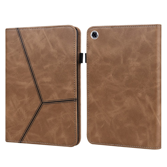 Etui do Samsung Galaxy Tab A9+, Classic, z miejscem na rysik, brązowe