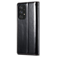Etui z klapką CASEME do Samsung Galaxy A52/A52s, Waxy Textured, czarne