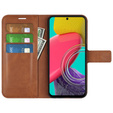Etui Wallet do Samsung Galaxy M53 5G, Protective Cover, Brown