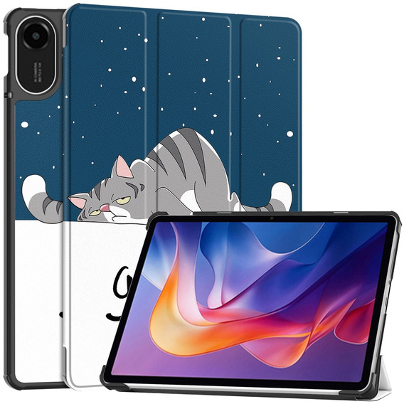 Etui z klapką i motywem kota do Xiaomi Redmi Pad 2