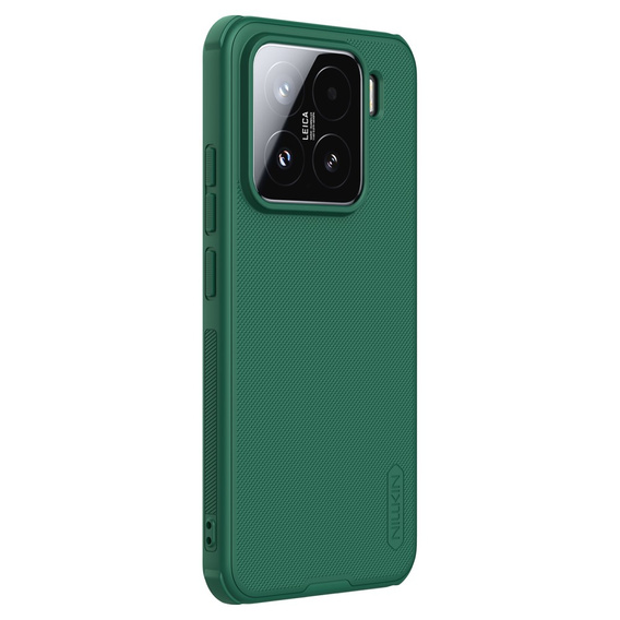 Etui NILLKIN do Xiaomi 15, Frosted Shield, do MagSafe, zielone