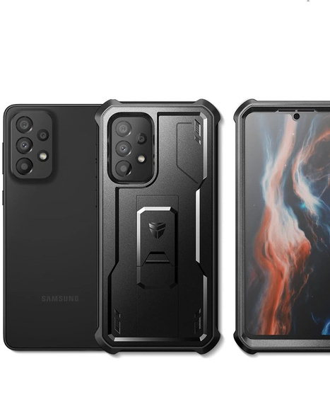 Etui pancerne do Samsung Galaxy A33 5G, Dexnor Full Body, czarne