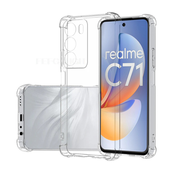Etui Dropproof do Realme C71 – pancerne, przezroczyste