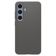 Etui Spigen do Samsung Galaxy S25, Liquid Air, szare + Szkło Hartowane 9H