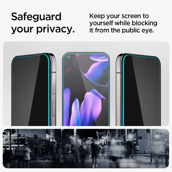 Spigen Glas.TR "EZ FIT" HD Szkło Hartowane prywatyzujące do Google Pixel 9/9 Pro (2 szt.)