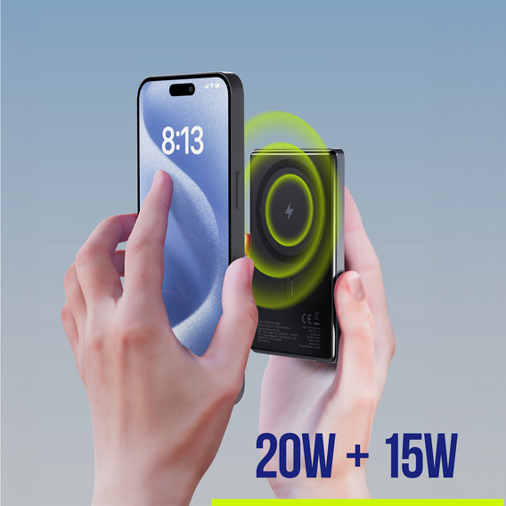 Allity APB-300 – Power Bank 5000 mAh z Ładowaniem Bezprzewodowym - czarny